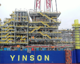 Process topside modules for an offshore FPSO vessel