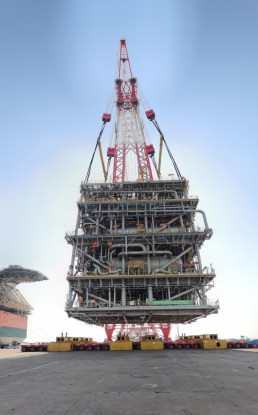 Process topside modules for an offshore FPSO vessel