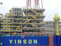 Process topside modules for an offshore FPSO vessel